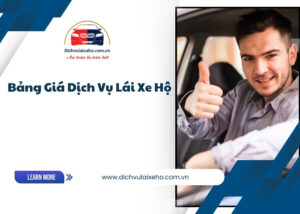 bảng giá dịch vụ lái xe hộ